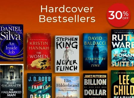 Hardcover Bestsellers 30% off