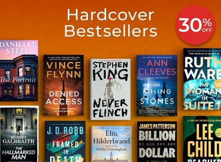 Hardcover Bestsellers 30% off
