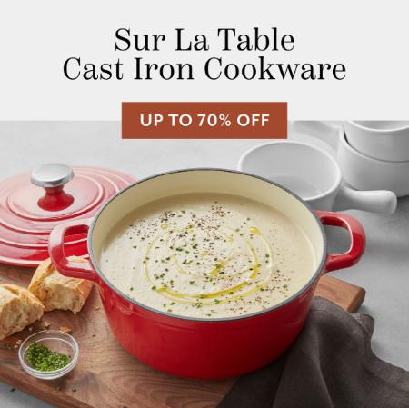 Sur La Table Cast Iron Cookware Up to 70% Off