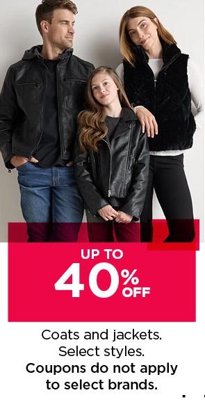 Up to 40% Off Coats and Jackets
