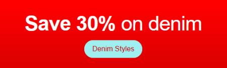 Save 30% on Denim