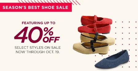 Up to 40% Off Select Styles