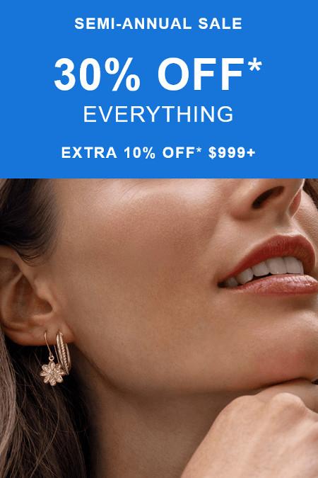 Semi-Annual Sale: 30% off Everything