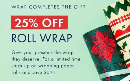 25% Off Roll Wrap