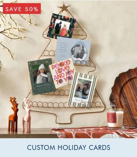 50% Off Custom Holiday Cards