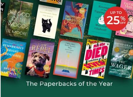 The Paperbacks of the Year Up to 25% off
