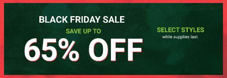 Save Up to 65% Off Select Styles