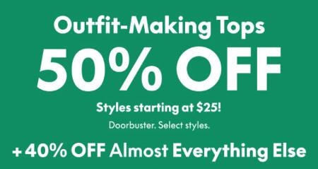 Outfit-Making Tops 50% off