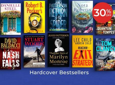 30% off Hardcover Bestsellers