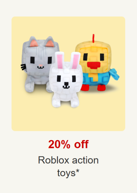 20% Off Roblox Action Toys