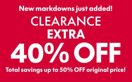 Clearance Extra 40% off