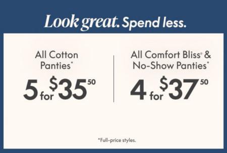Cotton Panties 5 for $35.50