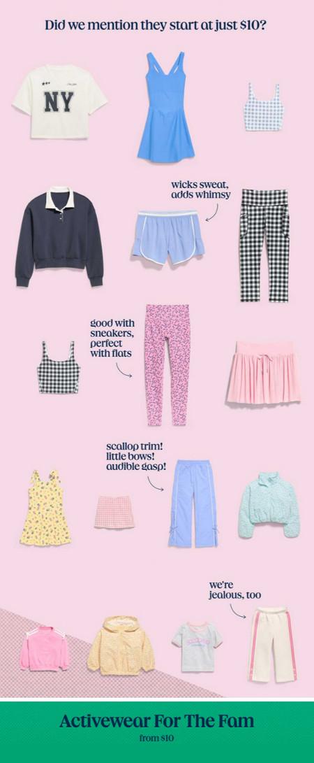 Activewear for the Family From $10
