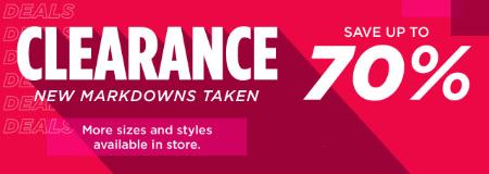 Clearance Save Up to 70%