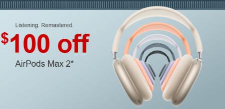 $100 Off AirPods Max 2