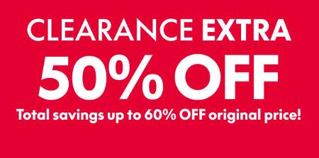 Extra 50% off Clearance