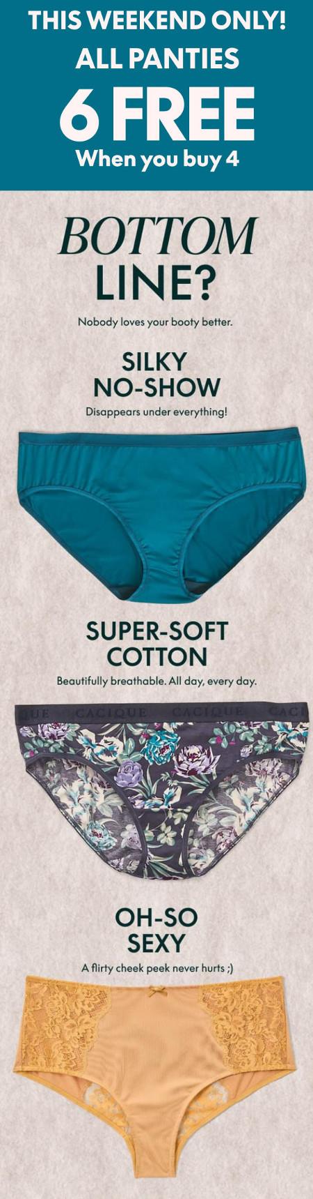 Panties Buy 4 Get 6 Free