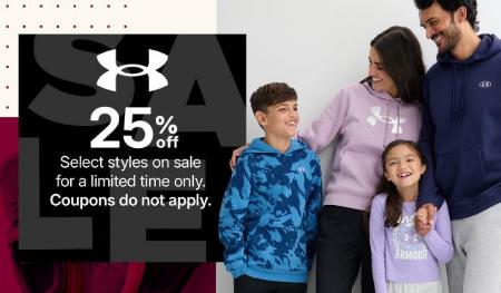 25% Off Under Armour Sale
