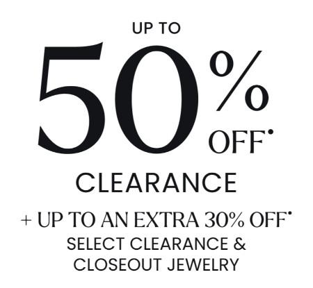Up to 50% off Clearance