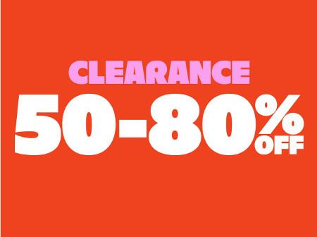 50-80% off Clearancce