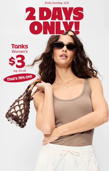 $3 Tanks for Women