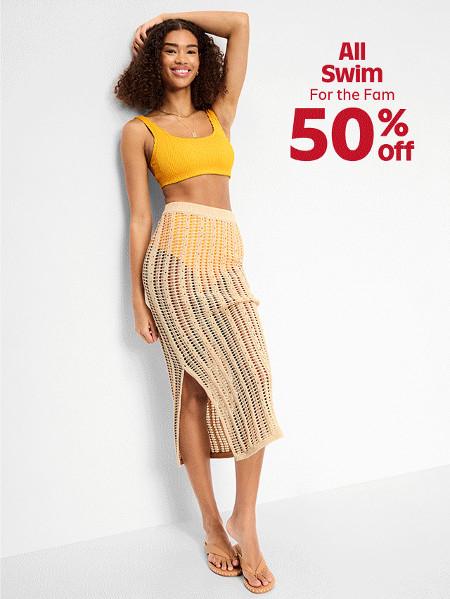 50% off All Swimwear for the Family
