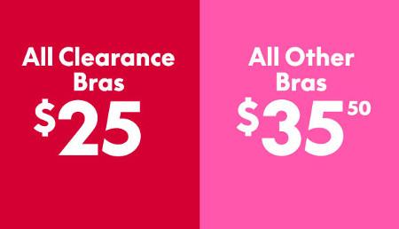 All Clearance Bras $25