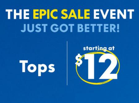 Tops Starting at $12