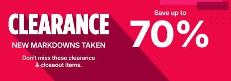 Clearance Save Up to 70%