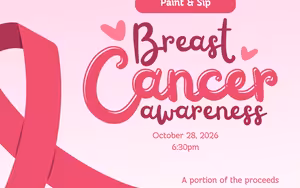 Breast Cancer Awareness Paint & Sip