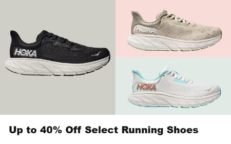 Up to 40% Off Select Running Shoes