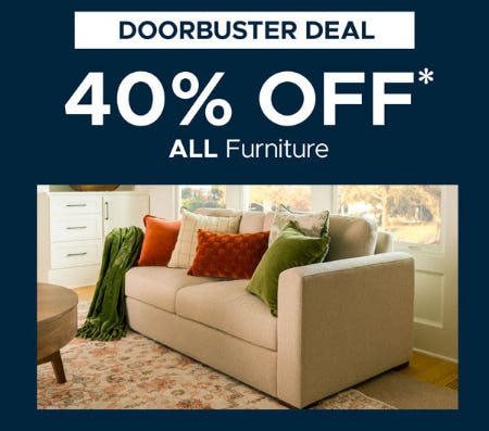 40% Off All Furniture