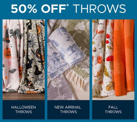 50% Off Throws