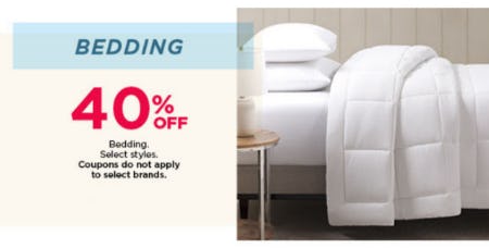 Bedding 40% Off