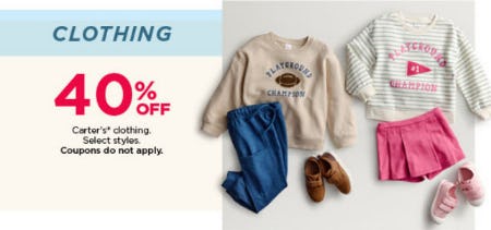 Clothing 40% Off