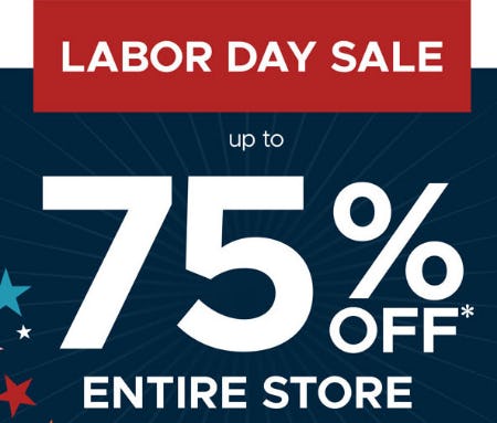 Up to 75% Off Entire Store