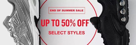 End of Summer Sale: Up to 50% off Select Styles