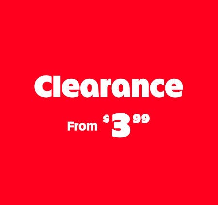 Clearance From $3.99