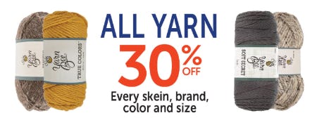 30% Off All Yarn