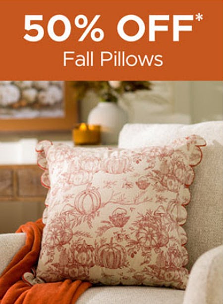 50% Off Fall Pillows