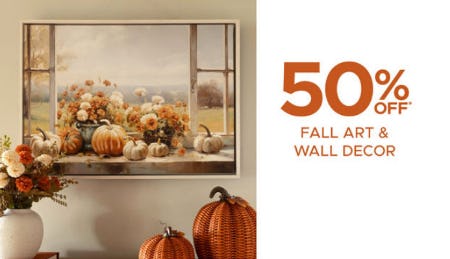 50% Off Fall Art & Wall Decor