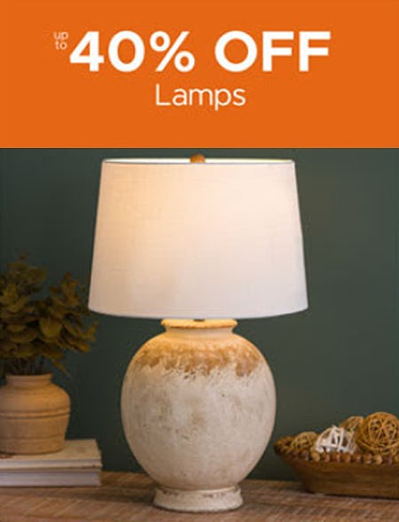 Up to 40% Off Lamps
