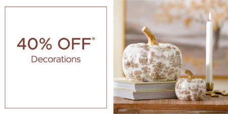 40% Off Decorations