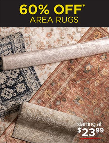 60% Off Area Rugs