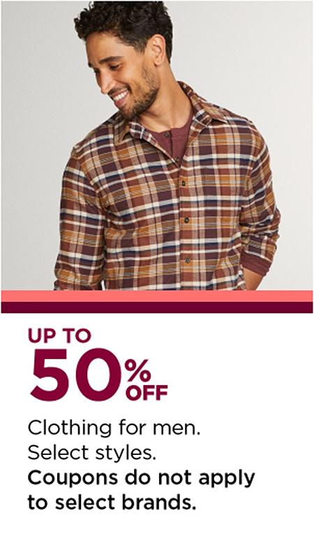 Up to 50% Off Clothing For Men