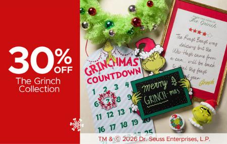 30% Off The Grinch Collection