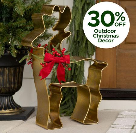 30% Off Outdoor Christmas Decor