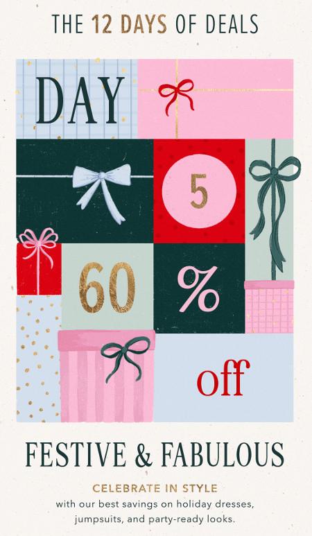 60% off Select Styles