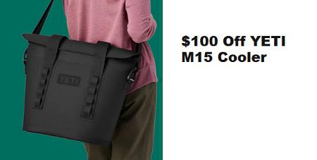 $100 off YETI M15 Cooler