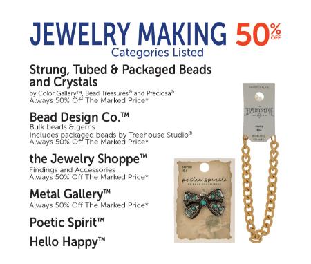 50% Off Jewelry Making